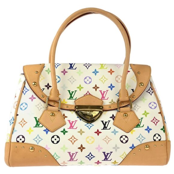 Louis Vuitton White Multicolor Beverly GM Handbag - Picture 1 of 10